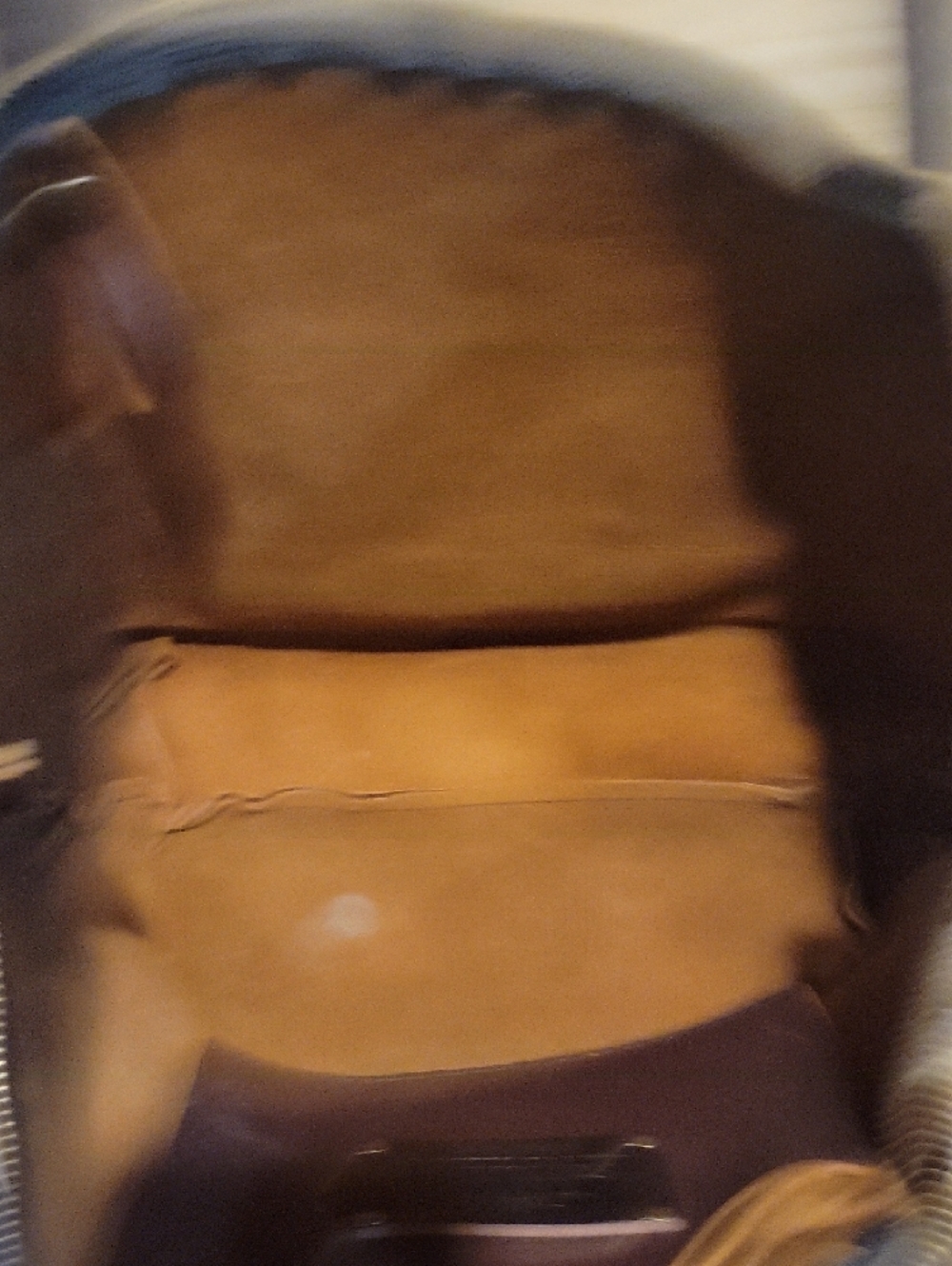 Portland Leather Dark Brown Tote with Front Pocket - Picture 10 of 11